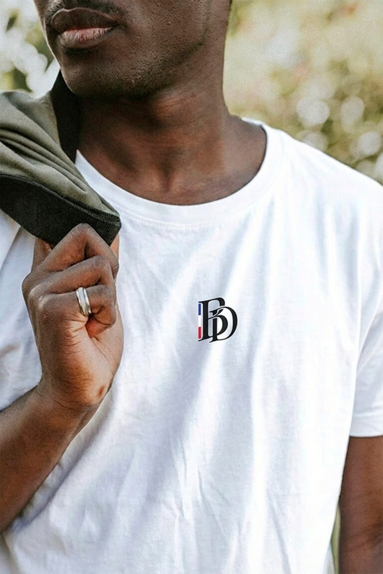 barber district tshirt blanc